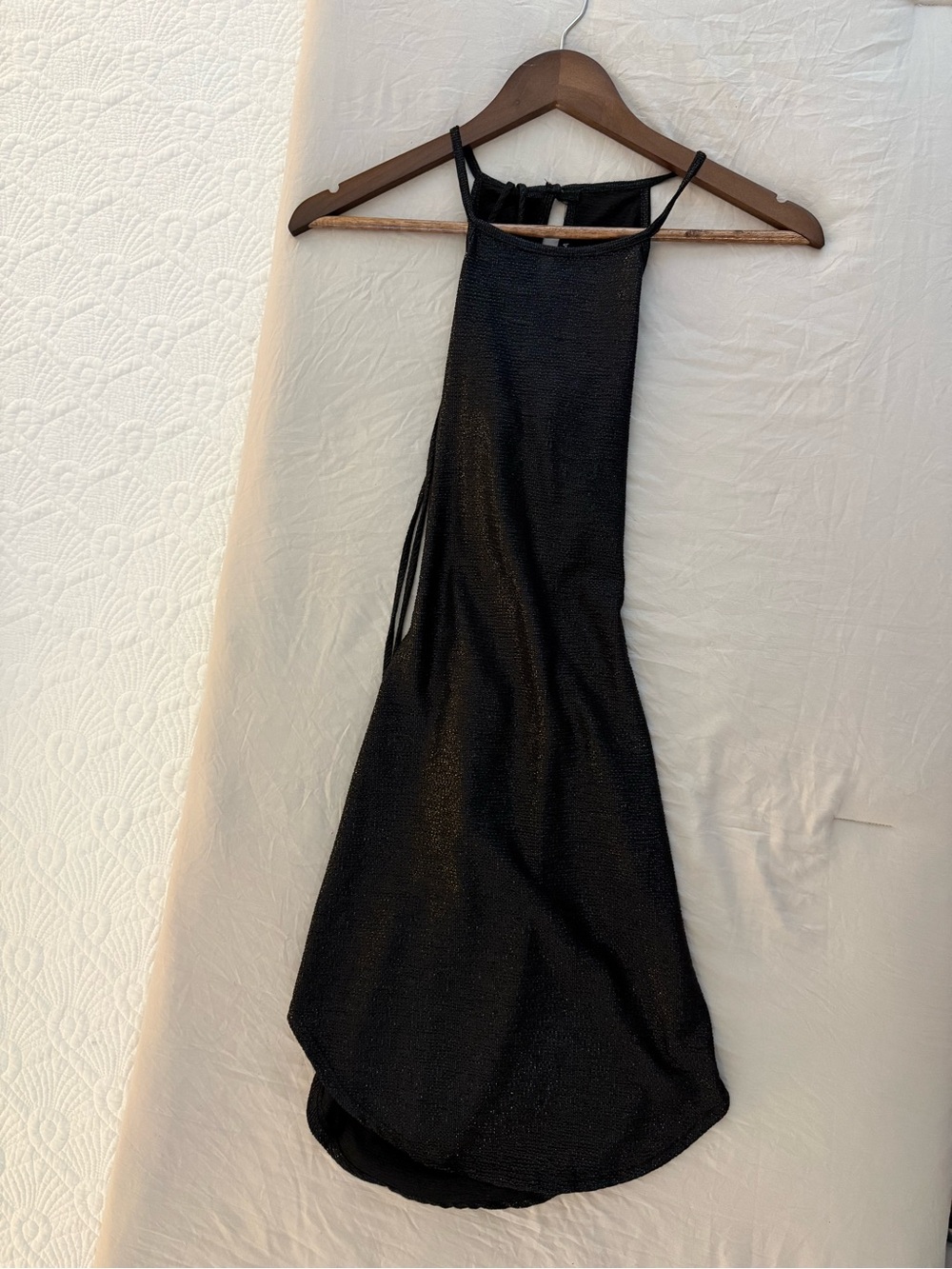 Black Halter Evening Dress